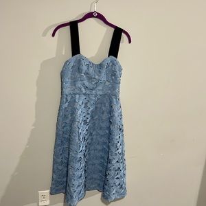 J. Crew Lace Appliqué Dress with Ribbon Straps Size 2 NWT Holiday Preppy Coastal